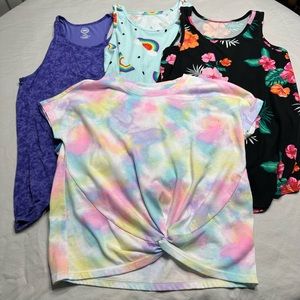 Girls tank tops set of 4.